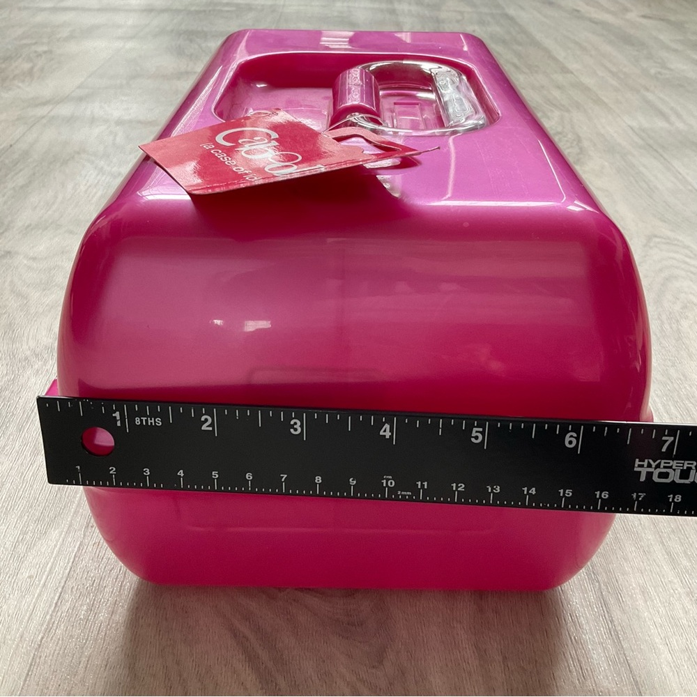 Vintage Retro 90’s Caboodle Make up Cosmetic Case Pink Large with Mirror - Picture 7 of 15